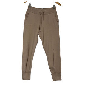 Zara Jogger Pants Knit Slim Fit Versatile Drawstring Waist Pockets Cuffed
